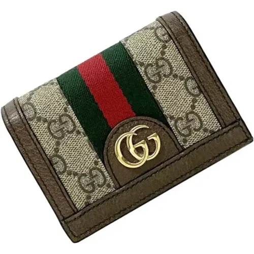 Pre-owned Beige Leather Wallet , female, Sizes: ONE SIZE - Gucci Vintage - Modalova