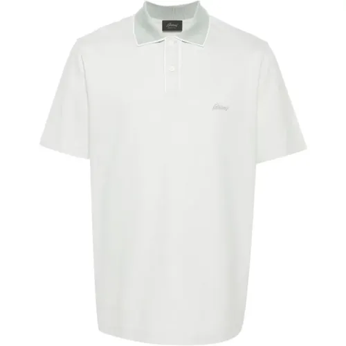 Logo Embroidered Polo Shirt , male, Sizes: L, XL, 2XL, M - Brioni - Modalova
