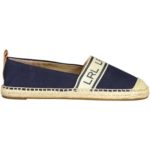 Blaue Ballerinas mit Kontrastdetails , Damen, Größe: 37 1/2 EU - Ralph Lauren - Modalova