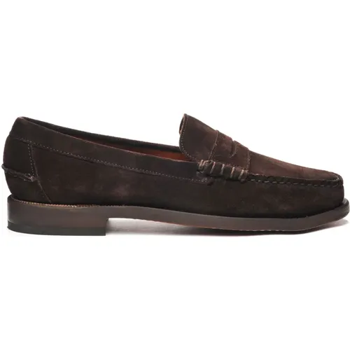 Classic Dan Suede Moccasin , male, Sizes: 9 UK, 9 1/2 UK, 6 UK, 7 UK, 10 UK, 7 1/2 UK, 8 UK, 6 1/2 UK - Sebago - Modalova