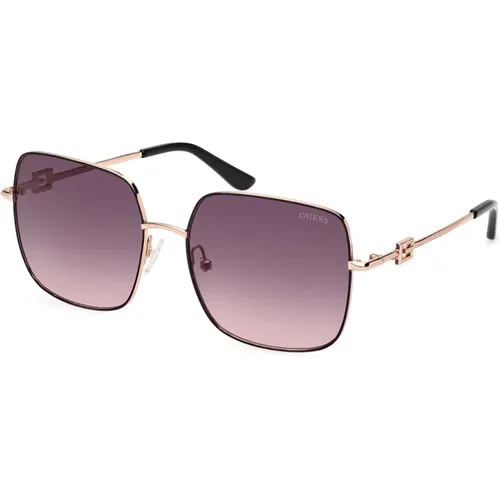 Square Metal Sunglasses for Women , female, Sizes: 58 MM - Guess - Modalova