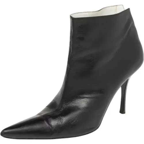 Pre-owned Leather boots , female, Sizes: 4 1/2 UK - Celine Vintage - Modalova