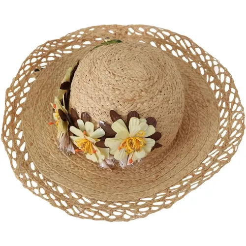 Blumen Eimer Hut mit Blumenapplikation - Dolce & Gabbana - Modalova