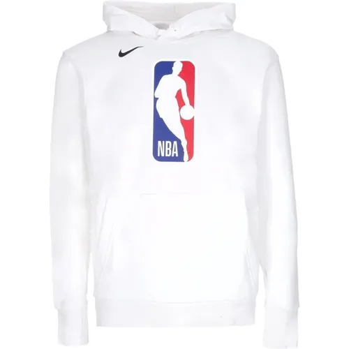 NBA Fleece Essential Hoodie Weiß , Herren, Größe: 2XL - Nike - Modalova