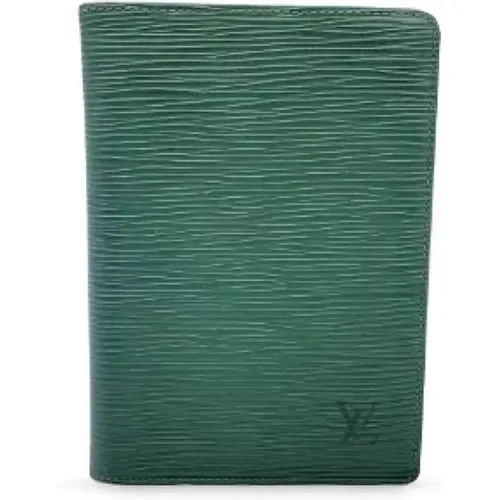 Grüne Leder-Passhalter-Brieftasche - Vintage - Louis Vuitton Vintage - Modalova