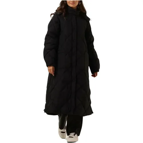 Jally Down Coat Schwarz , Damen, Größe: M - Object - Modalova