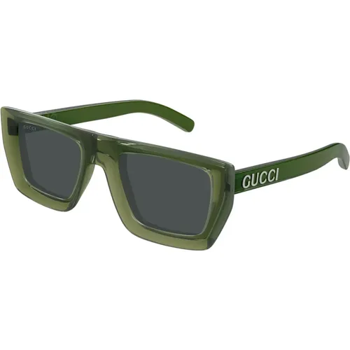 Bright colored plastic sunglasses with square frame , unisex, Sizes: 51 MM - Gucci - Modalova