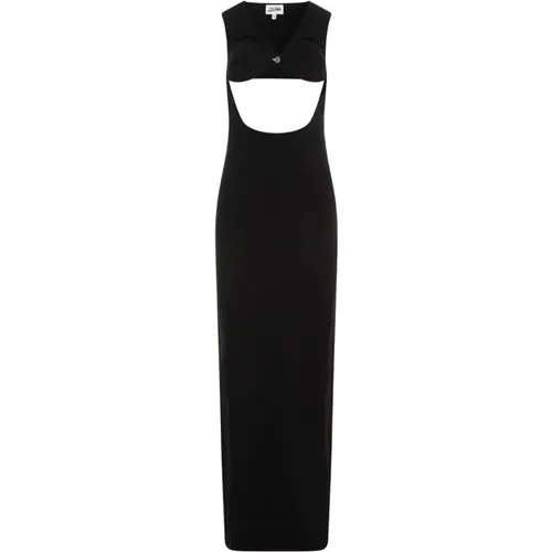 Long Sleeveless Dress Cut-Out , female, Sizes: XS - Jean Paul Gaultier - Modalova