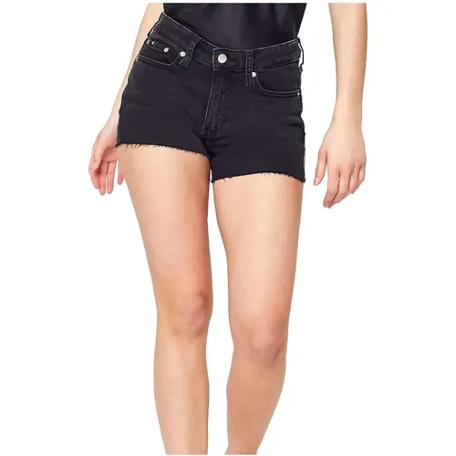 Denim Cowboy Shorts , Damen, Größe: W28 - Calvin Klein - Modalova