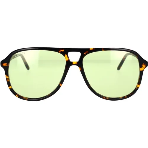 Vintage Pilotenbrille mit Azetatrahmen und Mineralgläsern - Gucci - Modalova