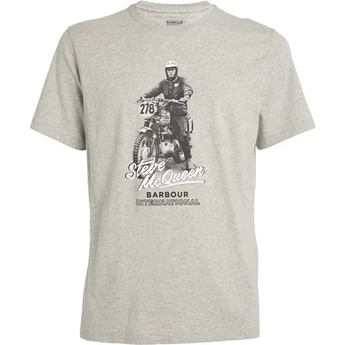 Vintage-inspired Albie T-Shirt , male, Sizes: L, XL - Barbour - Modalova