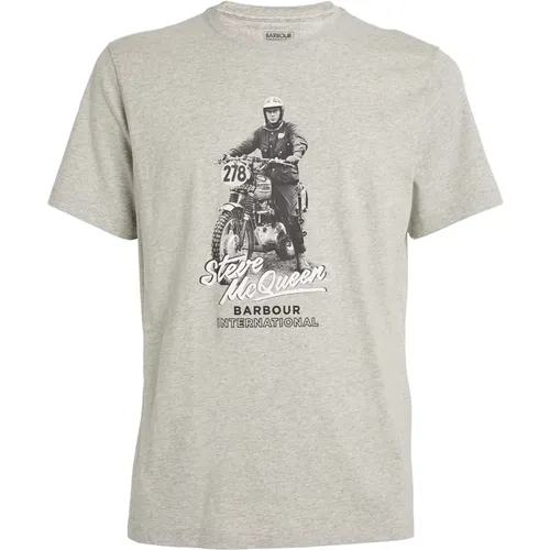 Vintage-inspired Albie T-Shirt , male, Sizes: M, L, XL - Barbour - Modalova