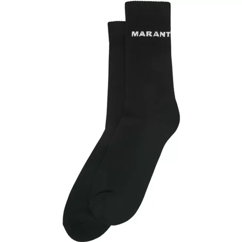 Baumwoll-Logo-Socken , Herren, Größe: ONE Size - Isabel marant - Modalova