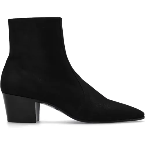 Classic Leather Boot , female, Sizes: 6 UK, 5 UK, 6 1/2 UK - Saint Laurent - Modalova