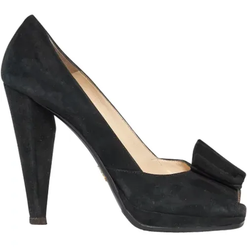 Pre-owned Suede heels , female, Sizes: 4 UK - Prada Vintage - Modalova