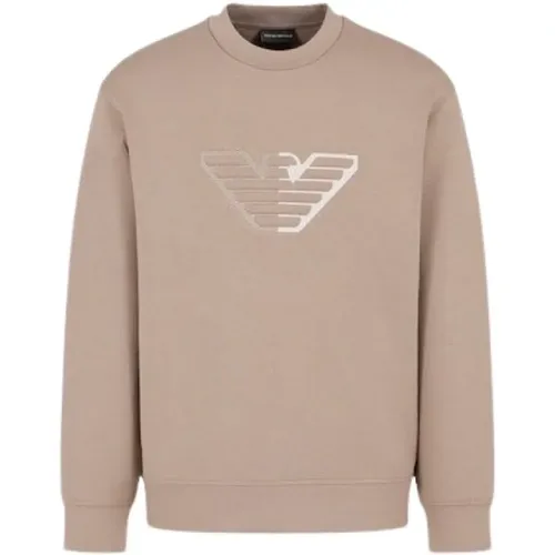 Adler Logo Sweatshirt Incenso Aw24 - Emporio Armani - Modalova