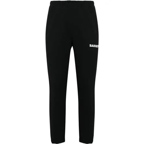 Baumwolle Unisex Schwarze Hose , Herren, Größe: L - BARROW - Modalova