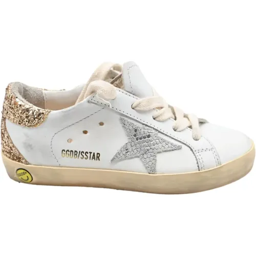 Super Star White Silver Sneakers - Golden Goose - Modalova