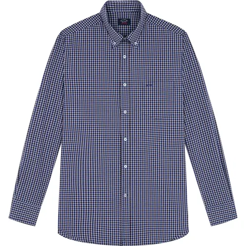 Checkered Shirt , male, Sizes: L, 4XL, M - PAUL & SHARK - Modalova