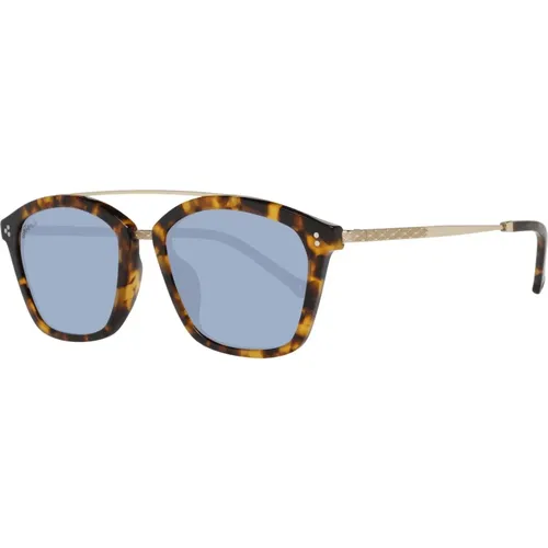 Blaue Plastik Sonnenbrille Unisex Gläser , unisex, Größe: ONE Size - Hally & Son - Modalova
