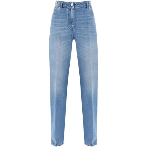 Klassische Gerades Jeans , Damen, Größe: W26 - Versace - Modalova