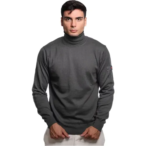 Schwarzer Baumwollwollpullover Gorran 07 , Herren, Größe: XL - Peuterey - Modalova