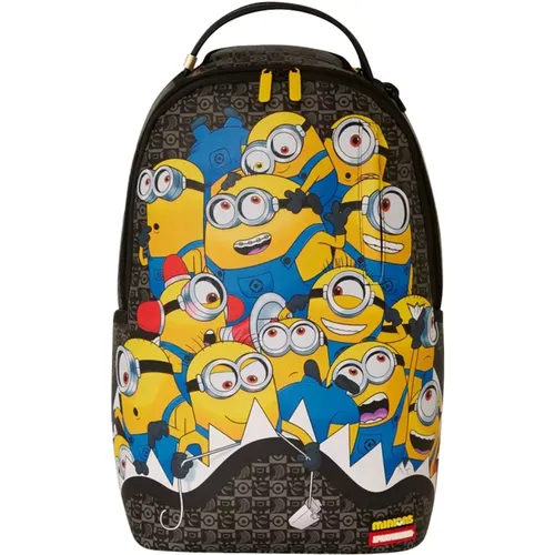 Black Minion Stacked Backpack , unisex, Sizes: ONE SIZE - Sprayground - Modalova