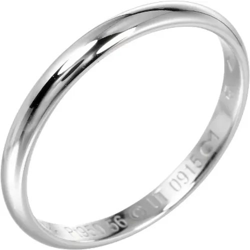 Pre-owned Platinum rings , female, Sizes: ONE SIZE - Cartier Vintage - Modalova