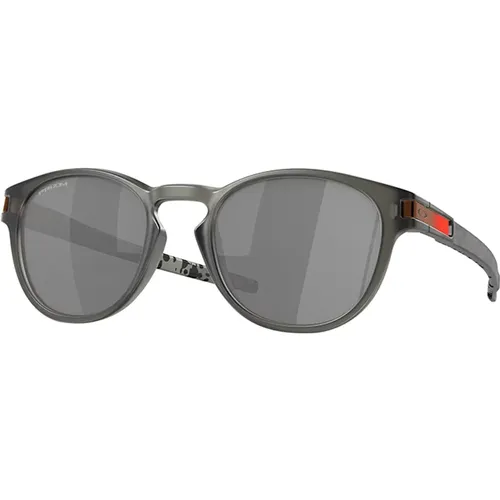 Latch Sonnenbrille Prizm Schwarz Rauchgrau , Herren, Größe: 53 MM - Oakley - Modalova