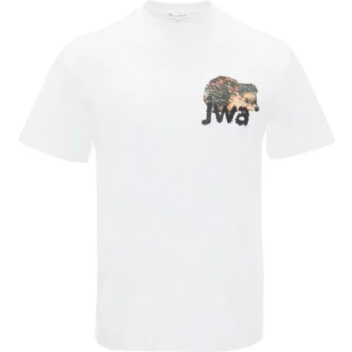 T-Shirt mit Grafikdruck aus Baumwolle , Herren, Größe: L - JW Anderson - Modalova