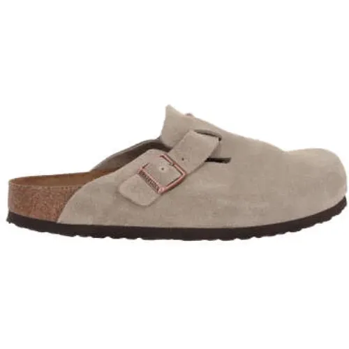 Wildleder Flache Mules Schuhe , Herren, Größe: 41 EU - Birkenstock - Modalova