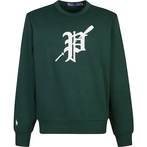 Grüner Sweatshirt Aw24 Herrenmode , Herren, Größe: L - Polo Ralph Lauren - Modalova