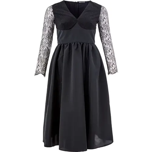 Long Dress with Lace Details , female, Sizes: XS - Lardini - Modalova