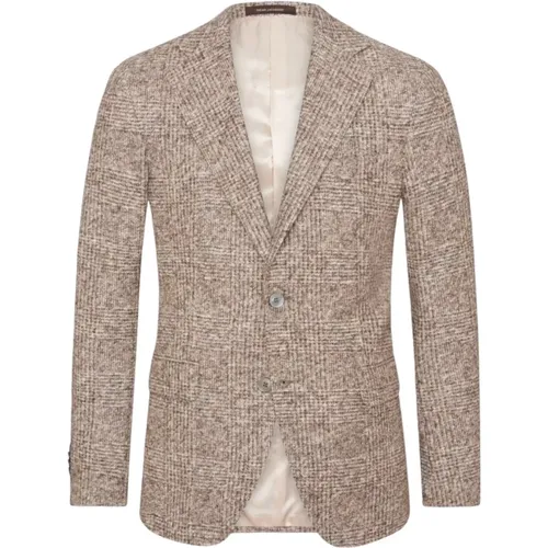 Slim Fit Karierte Blazer , Herren, Größe: 3XL - Oscar Jacobson - Modalova