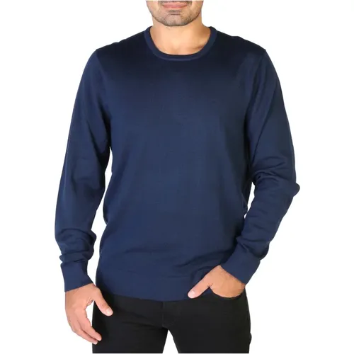 Mens Sweater, 100% Wool, Round Neck, Long Sleeves, Machine Washable , male, Sizes: 2XL - Calvin Klein - Modalova