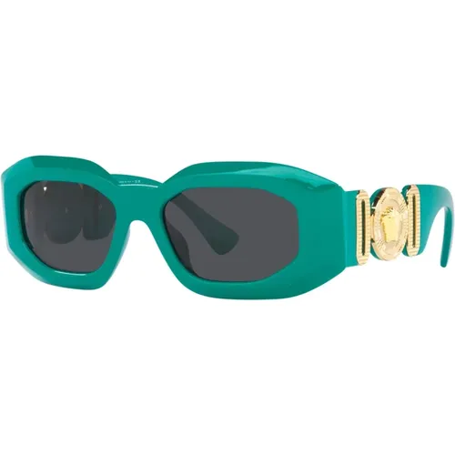 Rock Icons Sunglasses in /Grey , male, Sizes: 54 MM - Versace - Modalova