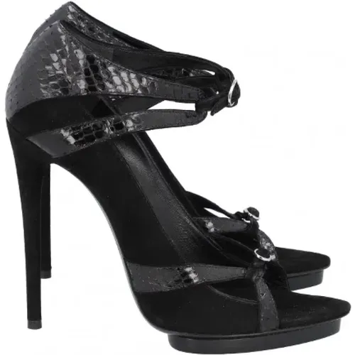 Pre-owned Leather heels , female, Sizes: 8 UK - Balenciaga Vintage - Modalova