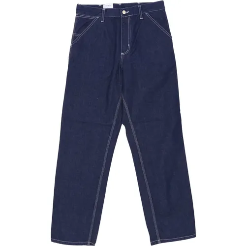 Blaue Einfache Jeanshose , Herren, Größe: W34 L32 - Carhartt WIP - Modalova