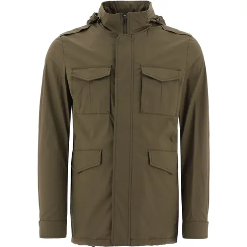 Field Jacket - Regular Fit , male, Sizes: 2XL - Herno - Modalova