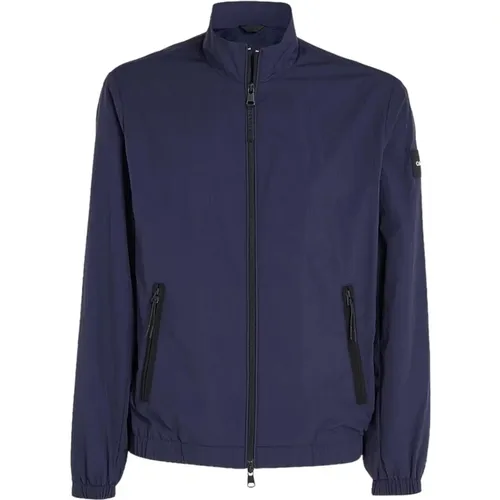 Night Sky Crinkle Nylon Jacke , Herren, Größe: M - Calvin Klein - Modalova