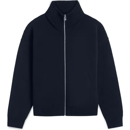 Weicher Wollmisch-Zip-Up-Pullover , Herren, Größe: L - Axel Arigato - Modalova