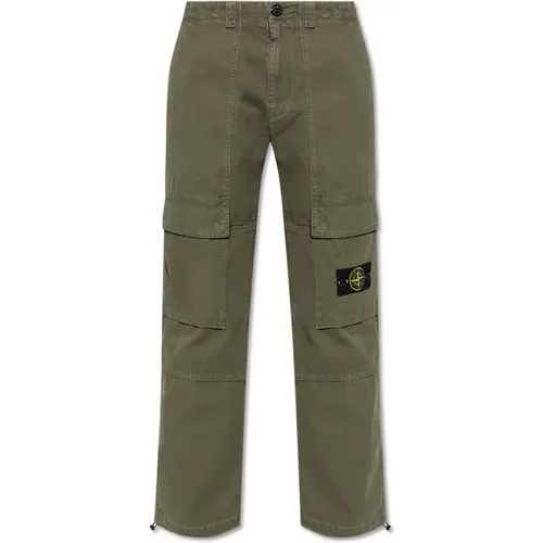 Hose mit Logo , Herren, Größe: W33 - Stone Island - Modalova