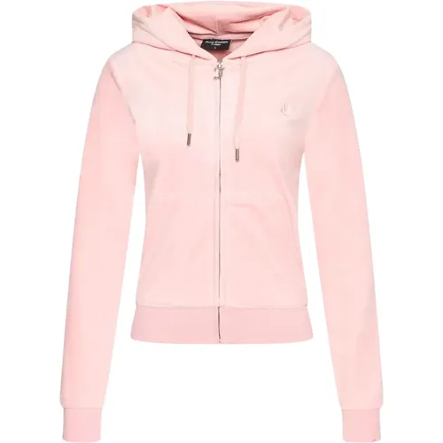 Samt Kapuzenpullover , Damen, Größe: XS - Juicy Couture - Modalova