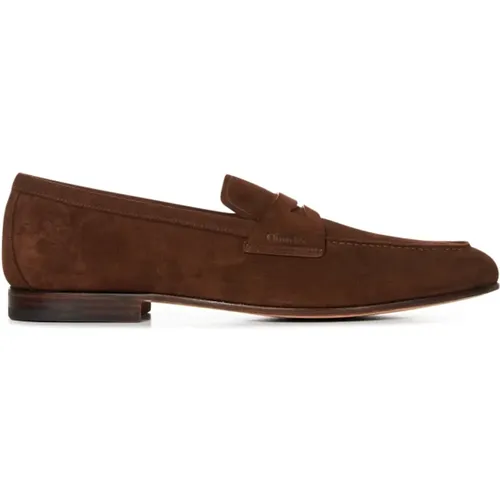 Suede Penny Loafer , male, Sizes: 10 UK, 9 UK, 8 UK, 9 1/2 UK, 6 UK, 8 1/2 UK - Church's - Modalova