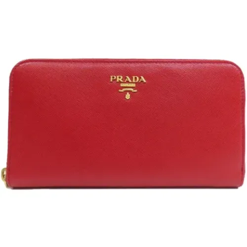 Pre-owned Leather wallets , female, Sizes: ONE SIZE - Prada Vintage - Modalova