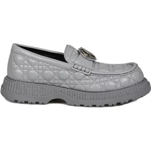 Graue Lederslipper Schuhe Ss22 Dior - Dior - Modalova