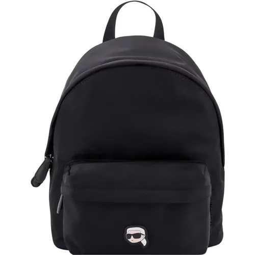 Schwarze Bucket Bag & Rucksack , Damen, Größe: ONE Size - Karl Lagerfeld - Modalova