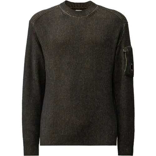 MultiColour Lambswool Sweater mit Ciniglia-Kontrast , Herren, Größe: S - C.P. Company - Modalova