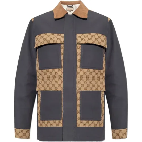 Supreme Cotton Jacket , male, Sizes: M - Gucci - Modalova