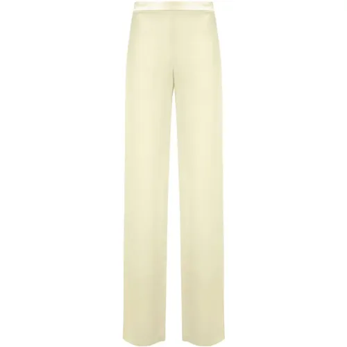 Elegant Viscose Straight Leg Trousers , female, Sizes: S, XS - MVP wardrobe - Modalova